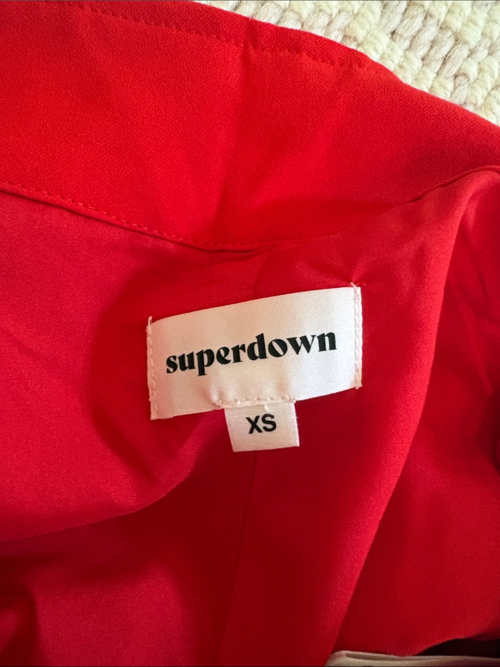 Superdown Red Shorts - Picture 3 of 3